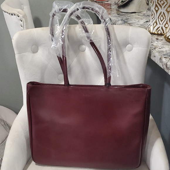 Furla Handbags - Nwot Furla Deep Burgundy Tote Bag